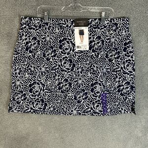 Rafaella Women's Supreme Stretch 4.5" Inseam Comfort Skort w/ Mesh Shorts XXL